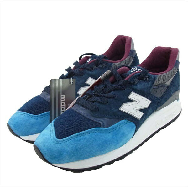 NEW BALANCE ニューバランス USA製 M998TCA メンズ スニーカー ブルー系 26cm【新古品】【未使用】【中古】