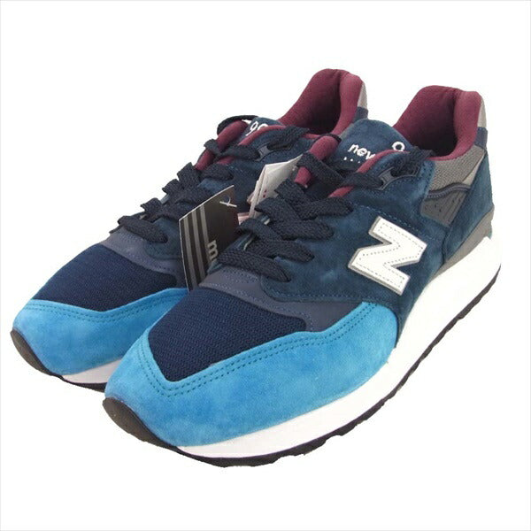 NEW BALANCE ニューバランス USA製 M998TCA メンズ スニーカー ブルー系 27cm【新古品】【未使用】【中古】