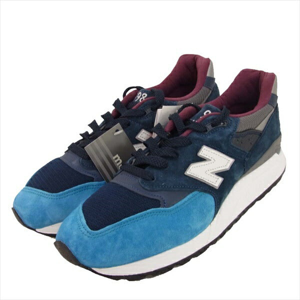 NEW BALANCE ニューバランス USA製 M998TCA メンズ スニーカー ブルー系 26.5cm【新古品】【未使用】【中古】