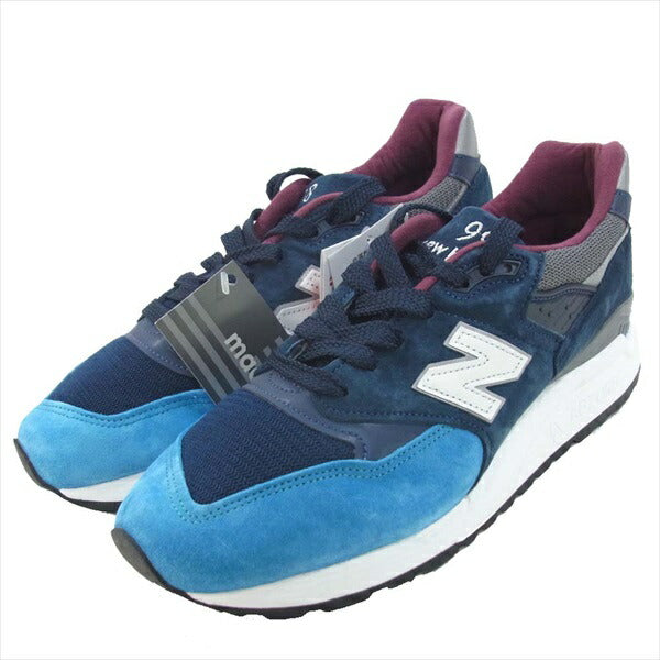 NEW BALANCE ニューバランス USA製 M998TCA メンズ スニーカー ブルー系 26cm【新古品】【未使用】【中古】