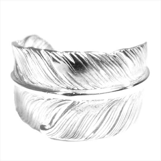 TARO WASHIMI ワシミタロウ 鷲見太郎 販売証明カード付属  Feather Ring フェザー リング シルバー 11.5号程度【極上美品】【中古】