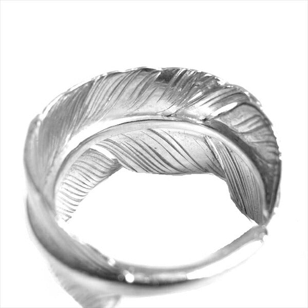 TARO WASHIMI ワシミタロウ 鷲見太郎 販売証明カード付属  Feather Ring フェザー リング シルバー 11.5号程度【極上美品】【中古】