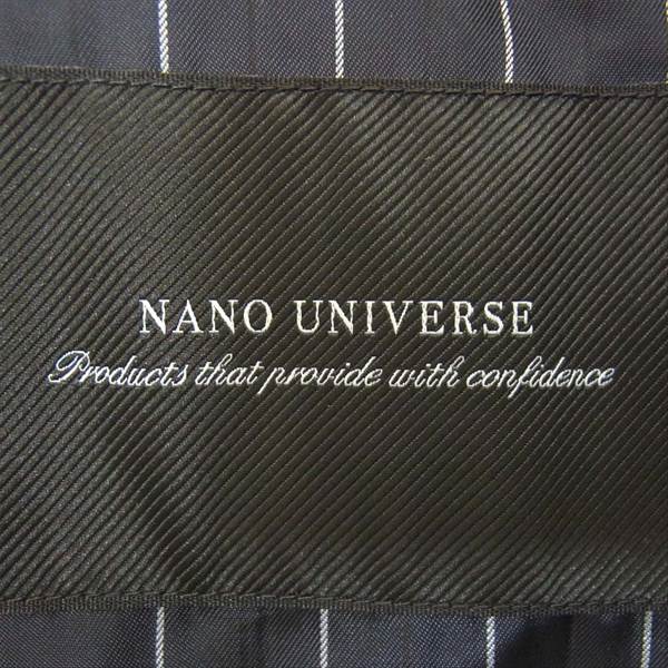 nano universe ナノユニバース 668-0111004 7DAY COAT 無地 ダブルトレンチ コート ネイビー系 S【中古】