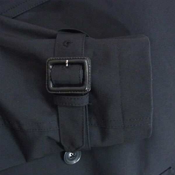 nano universe ナノユニバース 668-0111004 7DAY COAT 無地 ダブルトレンチ コート ネイビー系 S【中古】