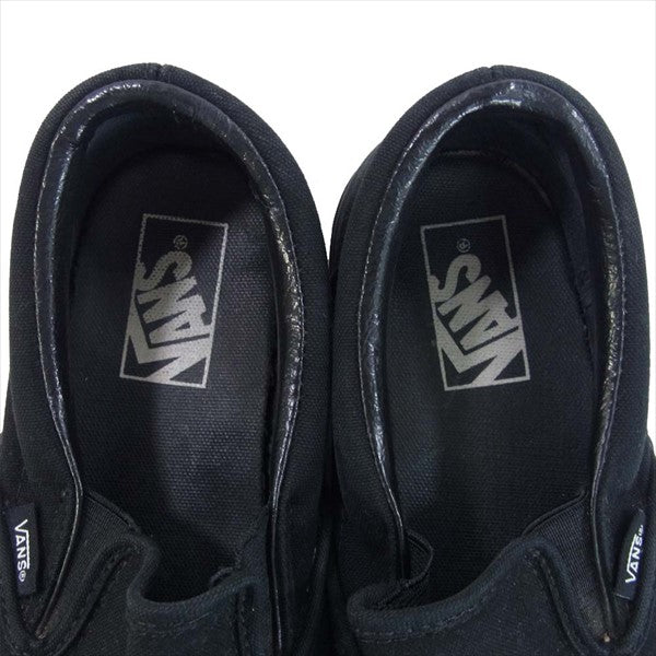 VANS バンズ V98CLA SLIP ON スリッポン スニーカー ブラック系 実寸約25.5cm【中古】