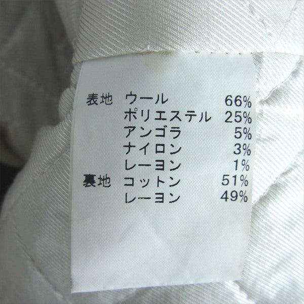 WEIRDO ウィアード 胸ロゴ刺繍 裏地キルティング ウール ファラオ ジャケット ブラック系 L【中古】