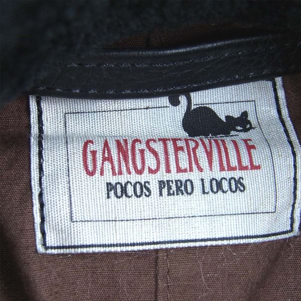 GANGSTERVILLE ギャングスタービル G-1 COW HIDE カウハイド 牛革 レザー フライト ジャケット ブラック系 XL【中古】