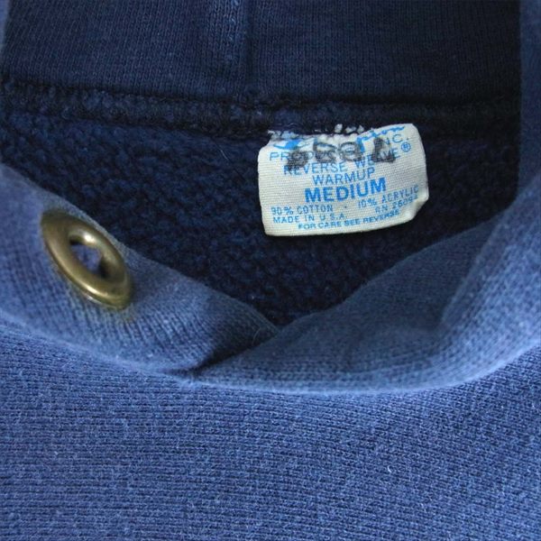 Champion チャンピオン ヴィンテージ VINTAGE USA製 70s 80s 単タグ オリジナル USAFA リバースウィーブ プルオーバー パーカー ネイビー系 M【中古】