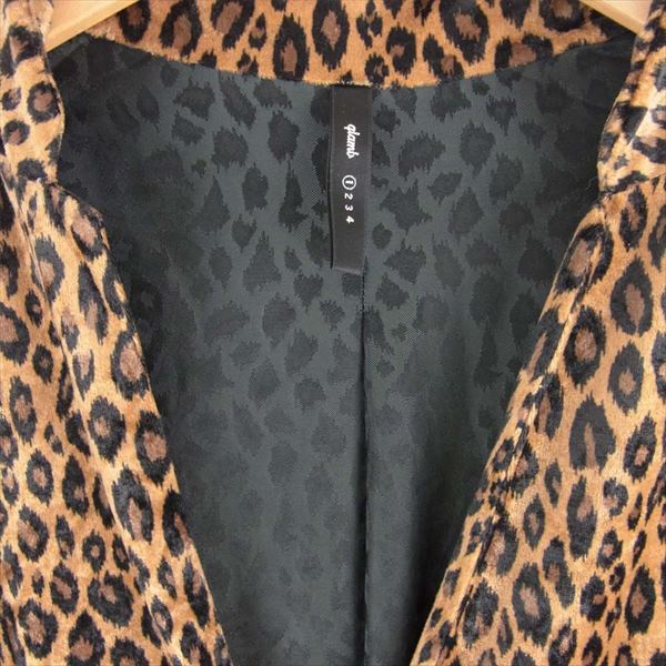 glamb グラム GB09SP JKT13 Kelog tailored JKT レオパード ケロッグ テーラード ジャケット ブラウン系 1【中古】