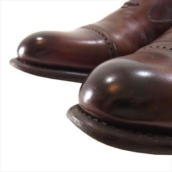Harriss ハリス 3077 レザー シューズ 本革 メンズ ビジネスシューズ ブラウン系 26㎝【中古】