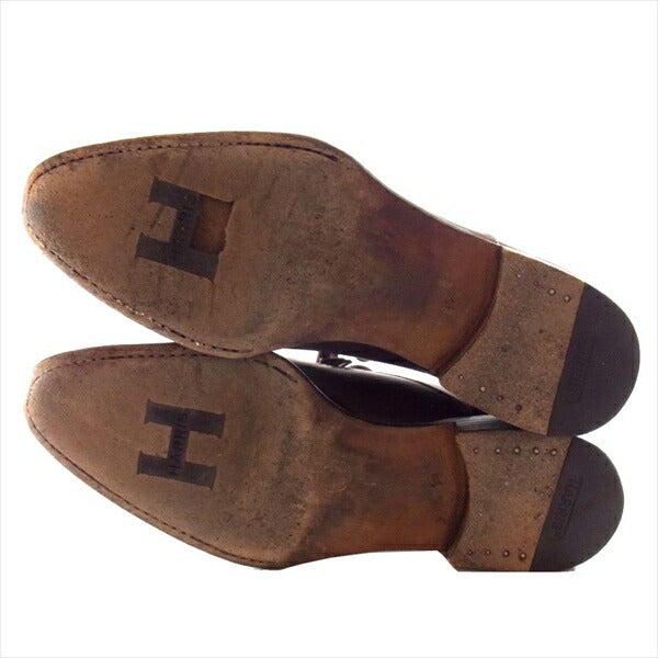 Harriss ハリス 3077 レザー シューズ 本革 メンズ ビジネスシューズ ブラウン系 26㎝【中古】