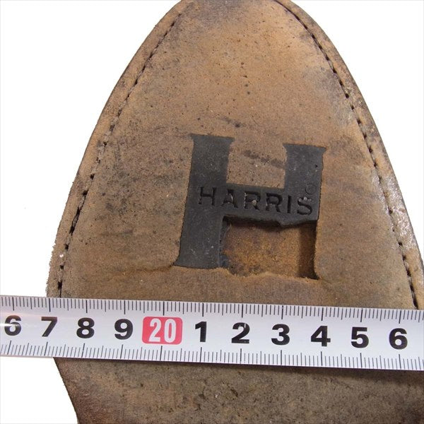 Harriss ハリス 3077 レザー シューズ 本革 メンズ ビジネスシューズ ブラウン系 26㎝【中古】