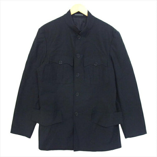 Yohji Yamamoto ヨウジヤマモト ブラックスキャンダル BLACK Scandal HN-J17-013 20SS 詰襟ジャケット ジャケット 黒系 3【中古】