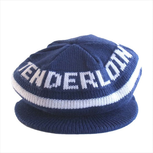 TENDERLOIN テンダーロイン T-TDL HAT ツバ付き ニット キャップ 帽子 ネイビー系 ONE SIZE【中古】