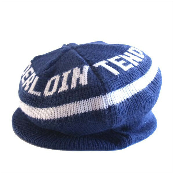 TENDERLOIN テンダーロイン T-TDL HAT ツバ付き ニット キャップ 帽子 ネイビー系 ONE SIZE【中古】