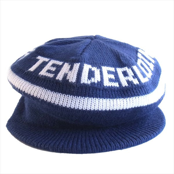 TENDERLOIN テンダーロイン T-TDL HAT ツバ付き ニット キャップ 帽子 ネイビー系 ONE SIZE【中古】