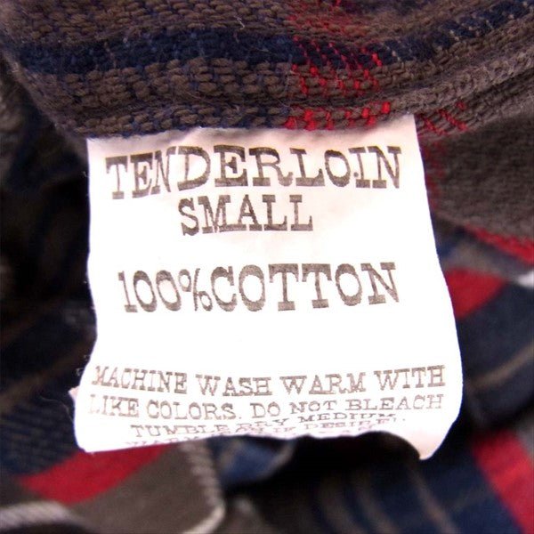 TENDERLOIN テンダーロイン T-FLANNEL SHT チェック柄 フランネル シャツ 長袖シャツ マルチカラー系 S【中古】