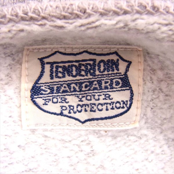 TENDERLOIN テンダーロイン T-PARKA ZIP バックプリント ジップアップ パーカー グレー系 S【中古】