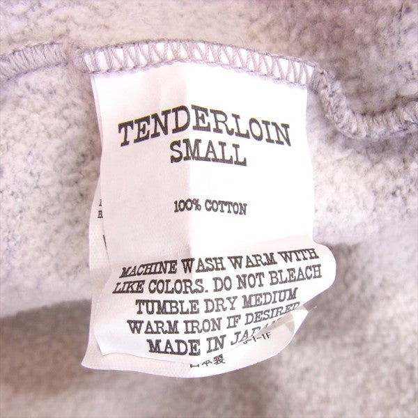 TENDERLOIN テンダーロイン T-PARKA ZIP バックプリント ジップアップ パーカー グレー系 S【中古】
