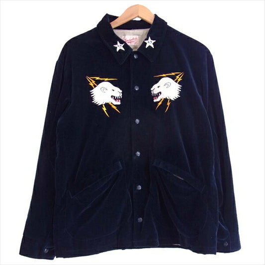 TENDERLOIN テンダーロイン T-SOUVENIR JKT V スーベニア ベロア ジャケット ジャケット ダークネイビー系【中古】