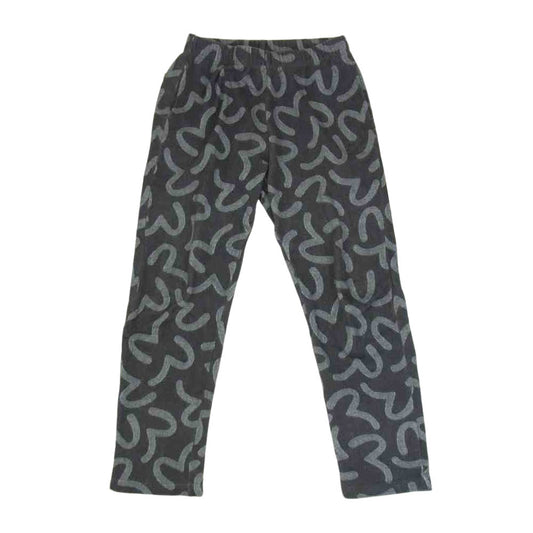 EVISU エヴィス カモメ 総柄 スウェット パンツ ネイビー系 2【中古】