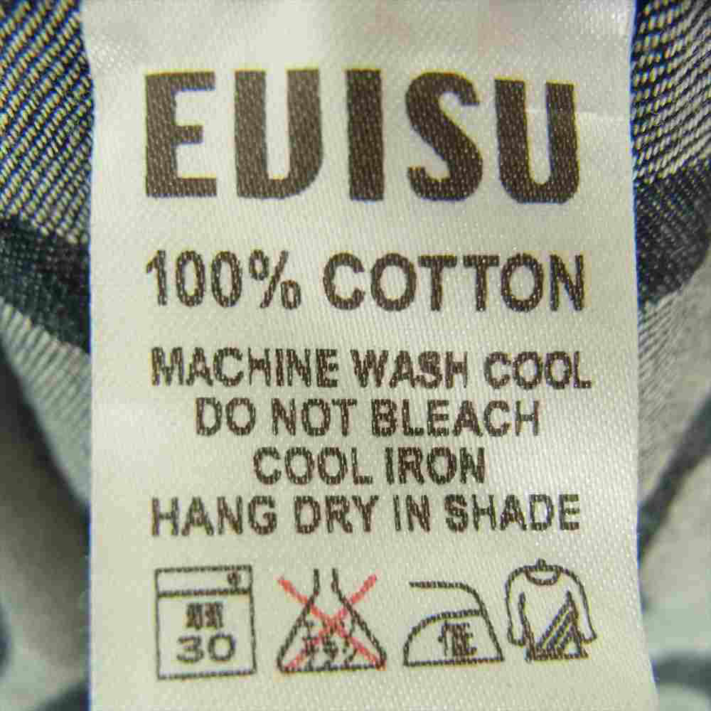 EVISU エヴィス カモメ 総柄 ロング シャツ ジャケット ネイビー系 42【中古】