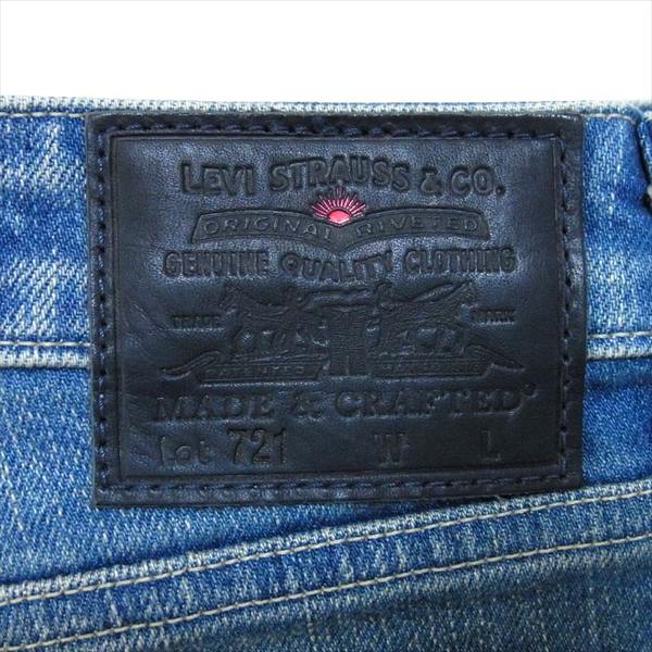 Levi's リーバイス MADE & CRAFTED 711 HIGH RIZE SKINNY ハイライズ スキニー レディース デニムパンツ インディゴブルー系 W26【美品】【中古】
