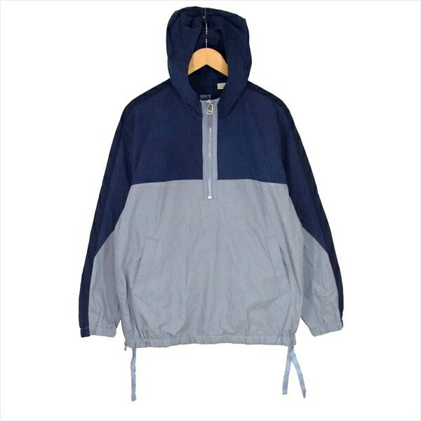 Levi's リーバイス MADE & CRAFTED 84570-0000 フーデットポップオーバー パーカー ネイビー系 M【美品】【中古】
