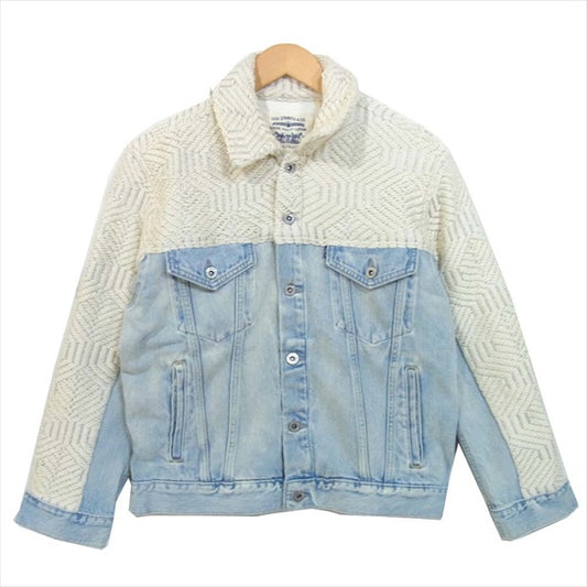 Levi's リーバイス MADE & CRAFTED オーバーサイズ TYPE III デニムジャケット モロッカンブランケット ブルー系 XS【美品】【中古】