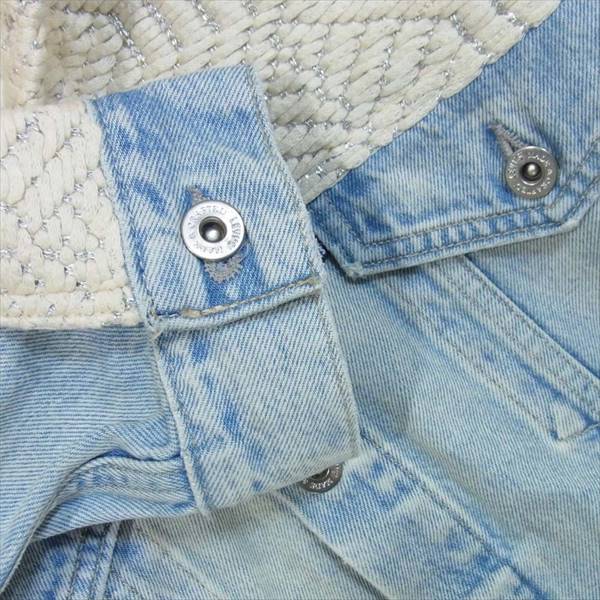 Levi's リーバイス MADE & CRAFTED オーバーサイズ TYPE III デニムジャケット モロッカンブランケット ブルー系 XS【美品】【中古】