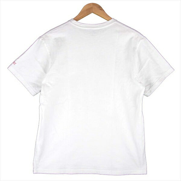 BEDWIN & THE HEARTBREAKERS ベドウィンアンドザハートブレイカーズ ステューシー STUSSY ロゴ プリント クルーネック 半袖シャツ 白系 no.3【中古】