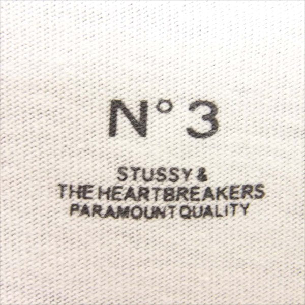 BEDWIN & THE HEARTBREAKERS ベドウィンアンドザハートブレイカーズ ステューシー STUSSY ロゴ プリント クルーネック 半袖シャツ 白系 no.3【中古】