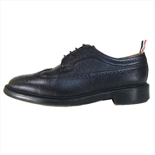 THOM BROWNE トムブラウン MFD002AP5210 トリコロール ウィングチップシューズ ブラック系 10【中古】