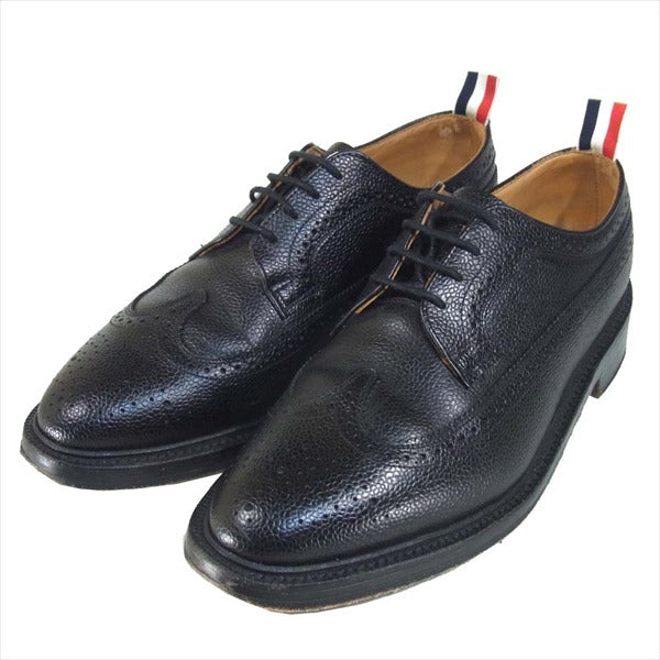 THOM BROWNE トムブラウン MFD002AP5210 トリコロール ウィングチップシューズ ブラック系 10【中古】