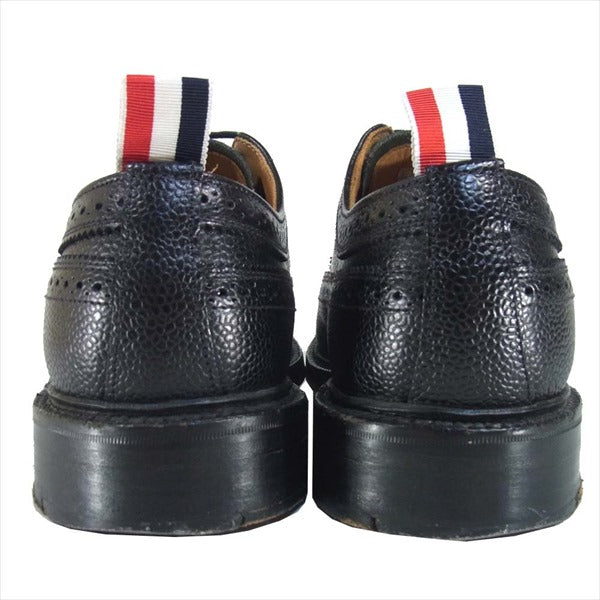 THOM BROWNE トムブラウン MFD002AP5210 トリコロール ウィングチップシューズ ブラック系 10【中古】