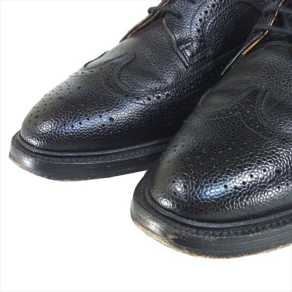 THOM BROWNE トムブラウン MFD002AP5210 トリコロール ウィングチップシューズ ブラック系 10【中古】