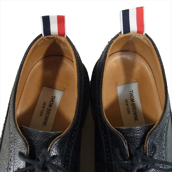 THOM BROWNE トムブラウン MFD002AP5210 トリコロール ウィングチップシューズ ブラック系 10【中古】