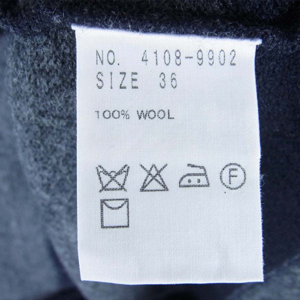 heliopole エリオポール 4108-9902 ボーダー ニットワンピース グレー系 36【美品】【中古】