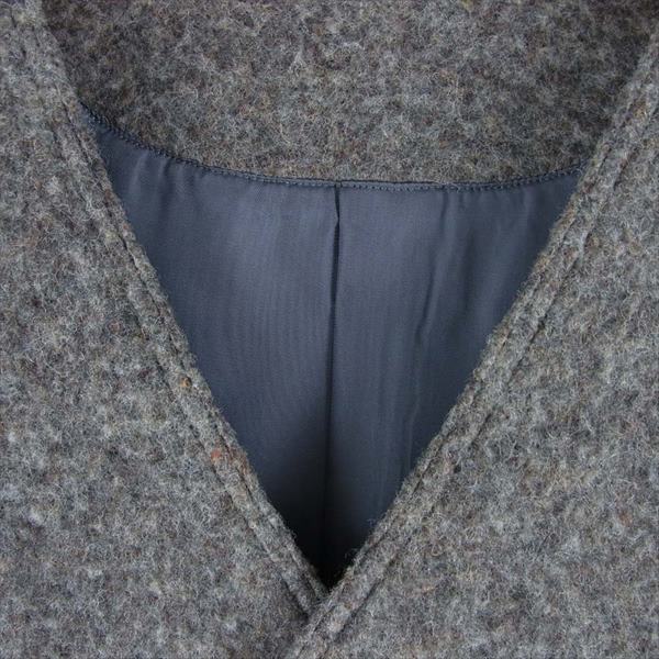 ゴーシュ G194-J013 ウール ノーカラー ジャケット コート ウールジャケット ブラウン系 2【新古品】【未使用】【中古】