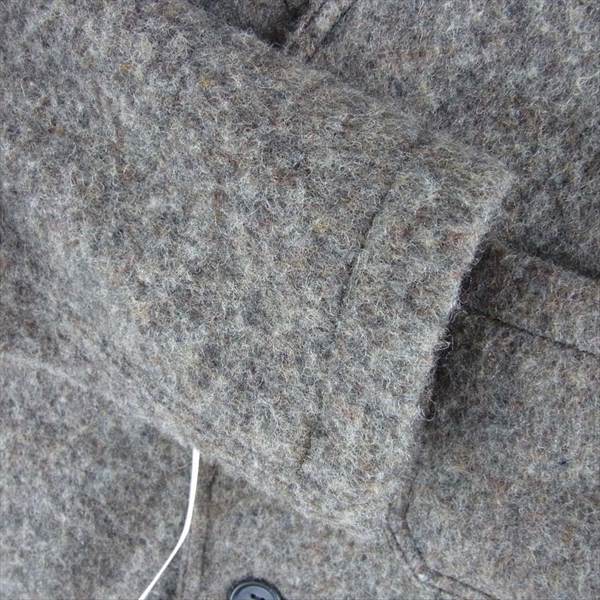 ゴーシュ G194-J013 ウール ノーカラー ジャケット コート ウールジャケット ブラウン系 2【新古品】【未使用】【中古】