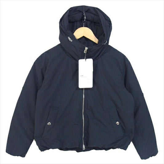 ザロフトラボ ×KAWADA FEATHER カワダフェザー 未使用 フーデッド ショート JEAN レディース ダウンジャケット ネイビー系 XS【極上美品】【中古】