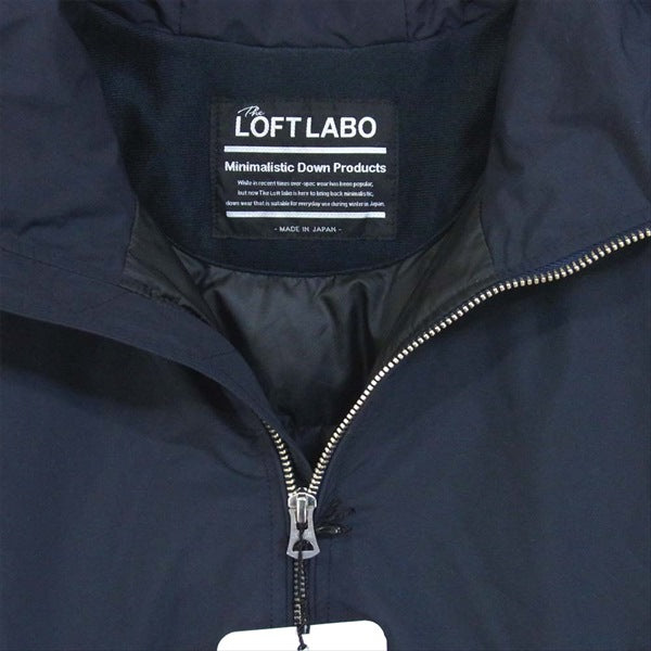 ザロフトラボ ×KAWADA FEATHER カワダフェザー 未使用 フーデッド ショート JEAN レディース ダウンジャケット ネイビー系 XS【極上美品】【中古】