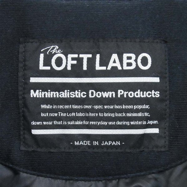 ザロフトラボ ×KAWADA FEATHER カワダフェザー 未使用 フーデッド ショート JEAN レディース ダウンジャケット ネイビー系 XS【極上美品】【中古】