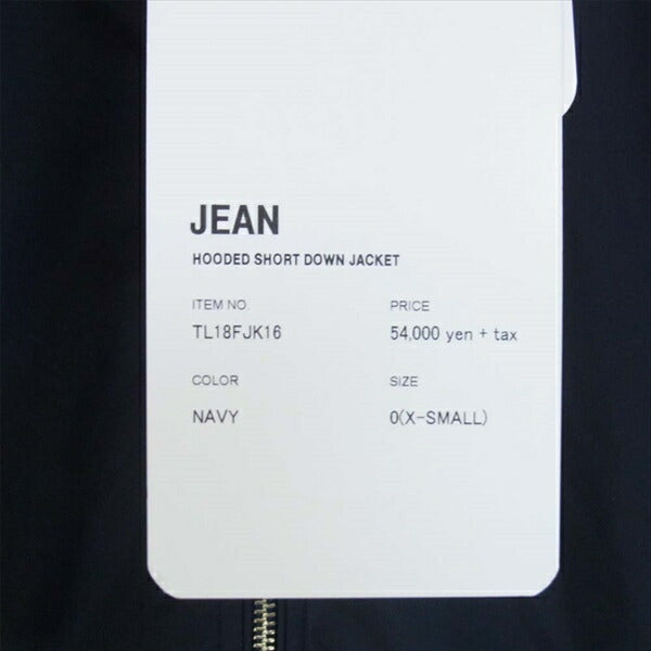 ザロフトラボ ×KAWADA FEATHER カワダフェザー 未使用 フーデッド ショート JEAN レディース ダウンジャケット ネイビー系 XS【極上美品】【中古】