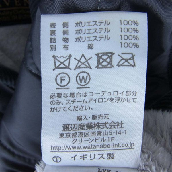 LAVENHAM ラベンハム 未使用 LVH-18-BP LAMSEY FUR ラムジーファー キルティング ジャケット チャコール系 38【極上美品】【中古】