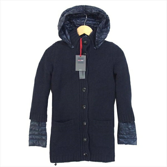 DUVETICA デュベティカ 9004 フィンデュイラス FINDUILAS ニットダウン レディース ダウンジャケット ネイビー系 38【新古品】【未使用】【中古】