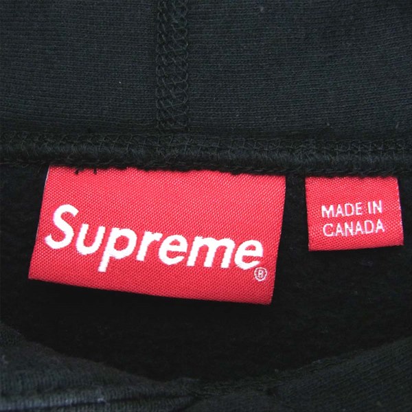 Supreme シュプリーム 19SS Apple Hooded Sweatshirt アップル フーディ スウェット パーカー ブラック系 M【中古】