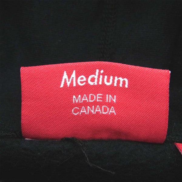 Supreme シュプリーム 19SS Apple Hooded Sweatshirt アップル フーディ スウェット パーカー ブラック系 M【中古】