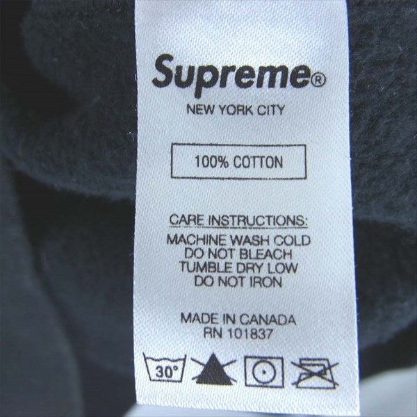 Supreme シュプリーム 19SS Apple Hooded Sweatshirt アップル フーディ スウェット パーカー ブラック系 M【中古】