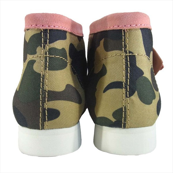 A BATHING APE アベイシングエイプ 20SS 1G23191904 クラークス CLARKS Wallabee BAPE ワラビーベイプ スニーカー マルチカラー系 UK10【新古品】【未使用】【中古】
